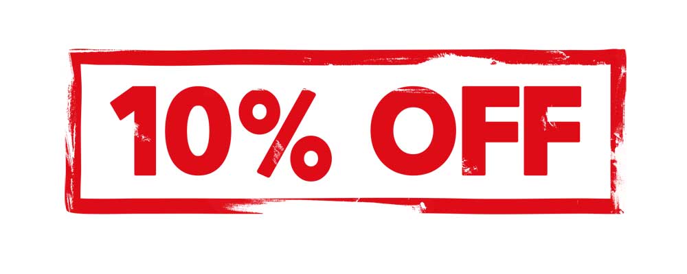 Προσφορά 10% έκπτωση μέχρι 10 Μαΐου